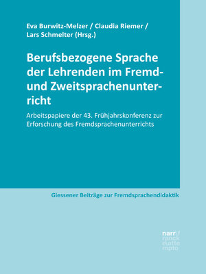 cover image of Berufsbezogene Sprache der Lehrenden im Fremd- und Zweitsprachenunterricht